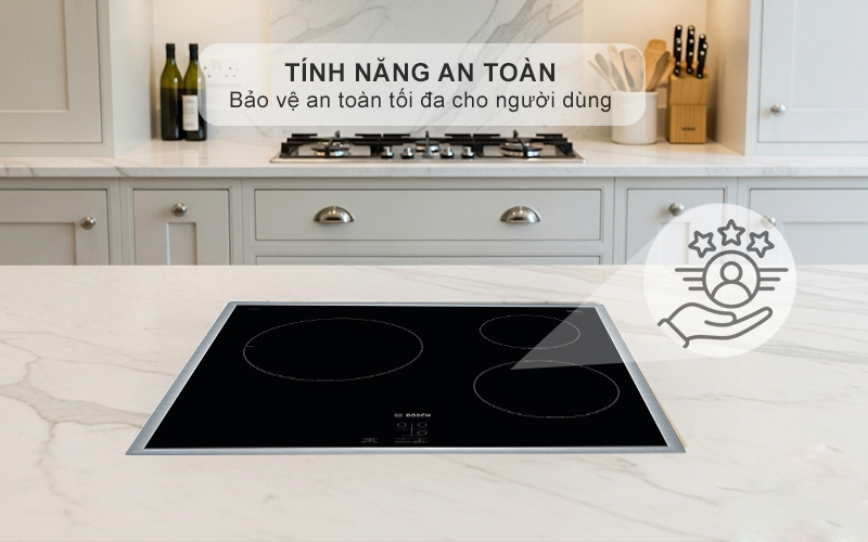 Tính năng thông minh và an toàn toàn diện Bếp từ Bosch