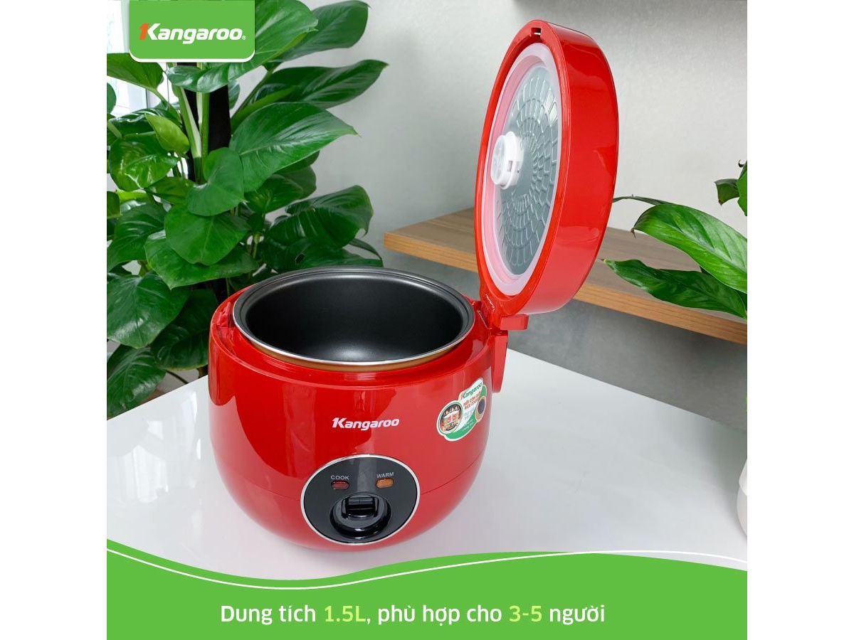 Nồi cơm điện có dung tích 1.5 lít Nồi cơm điện