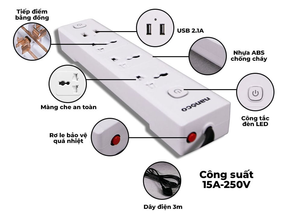 NES332U-3 tự ngắt khi quá nhiệt NES332U-3