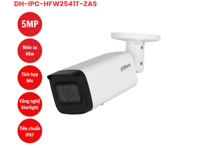 Camera IP 5MP Dahua DH-IPC-HFW2541T-ZAS