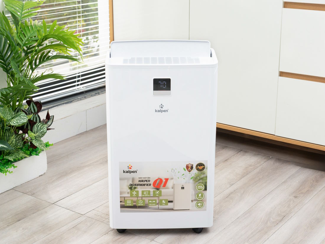 Hiệu suất hút ẩm mạnh mẽ – Không gian luôn dễ chịu Máy hút ẩm kèm lọc không khí Kalpen Q1