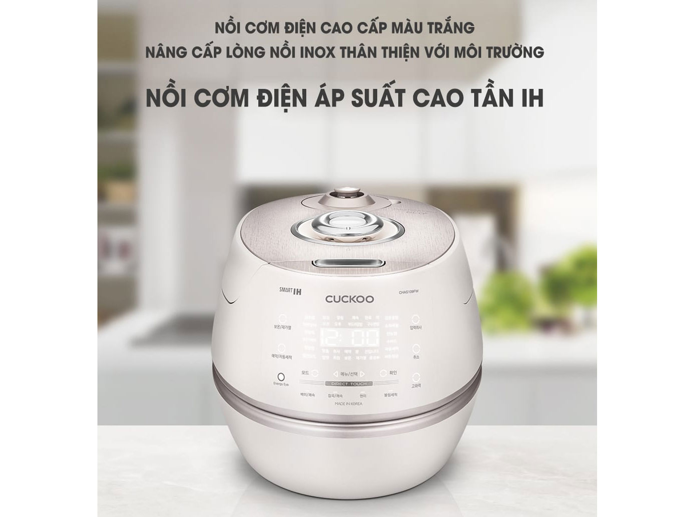 Nồi cơm điện cao tần áp suất Cuckoo CRP-CHAS109FW