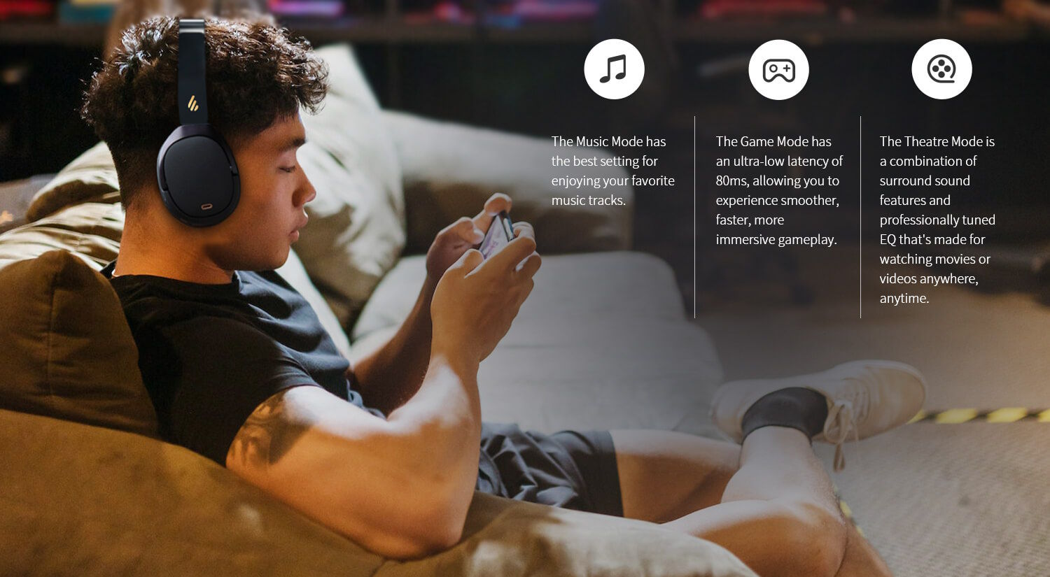 Tai nghe Bluetooth chụp tai Edifier