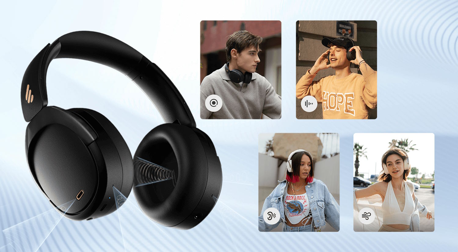 Tai nghe Bluetooth chụp tai Edifier WH950NB