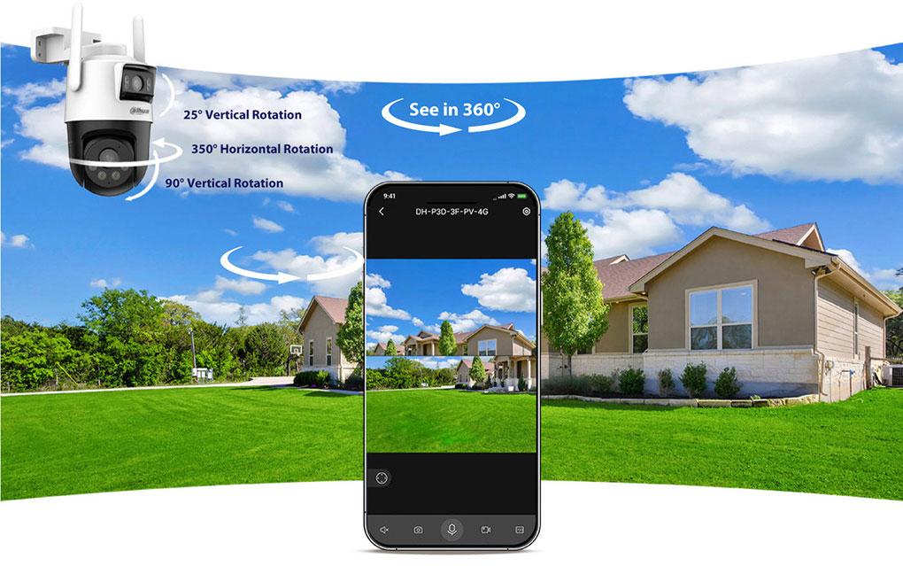 Camera DH-P3D-3F-PV-4G