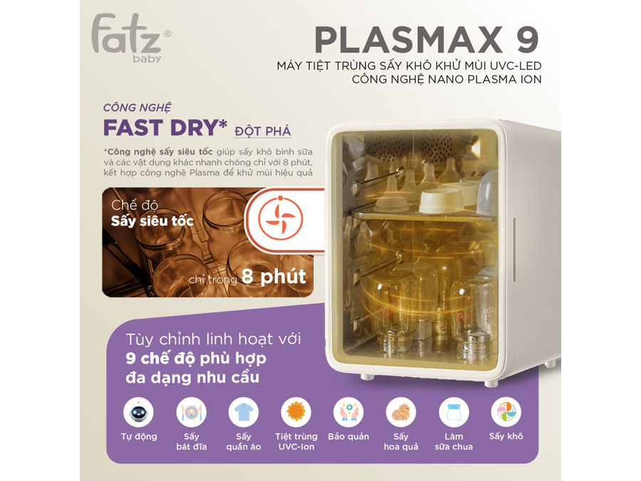 Máy tiệt trùng bình sữa