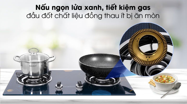 Bếp gas âm đôi Kangaroo