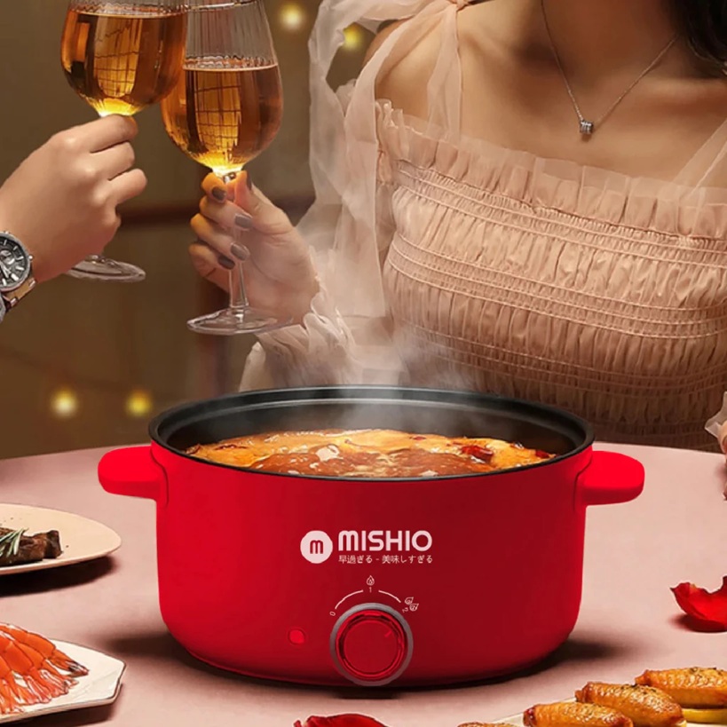nồi lẩu điện Mishio MK328 có dung tích 4 lít