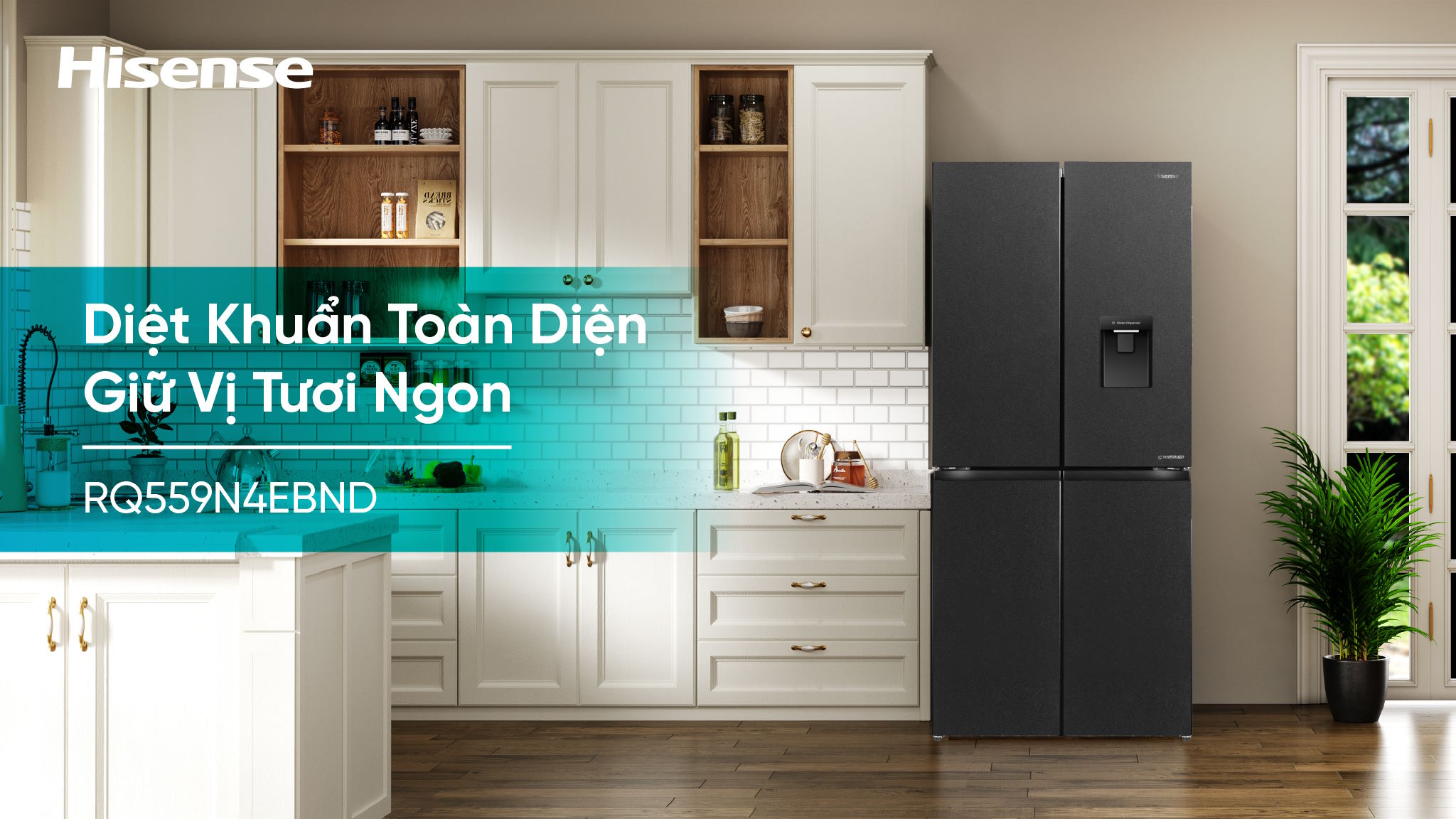 Tủ lạnh Hisense Inverter 427 lít RQ559N4EBND