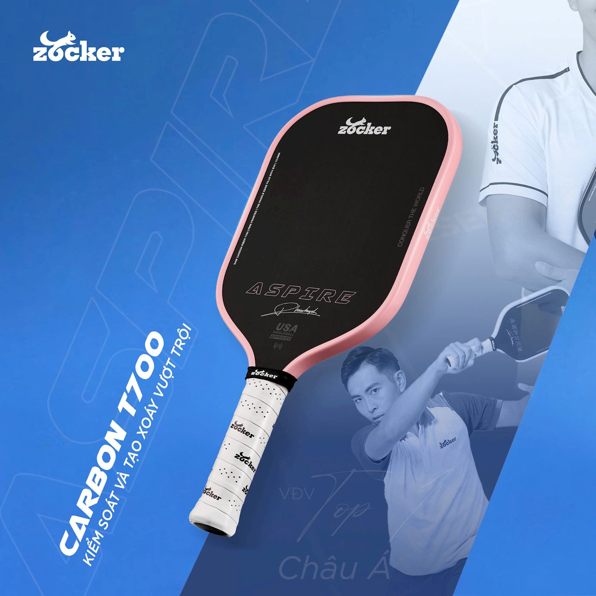 Vợt Pickleball Zocker Aspire