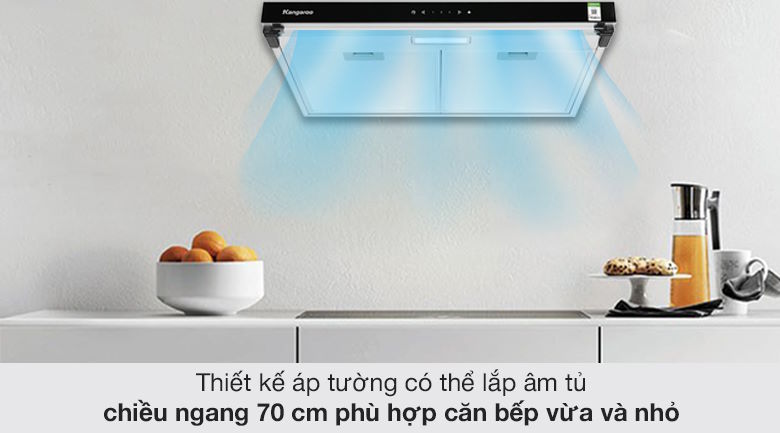Máy hút mùi áp tường Kangaroo KG70RS
