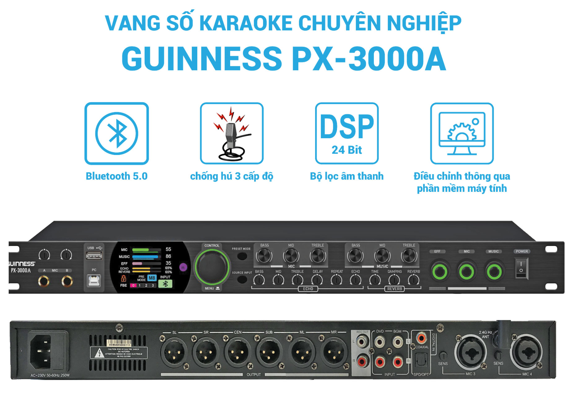 Mixer số Guinness PX-3000A