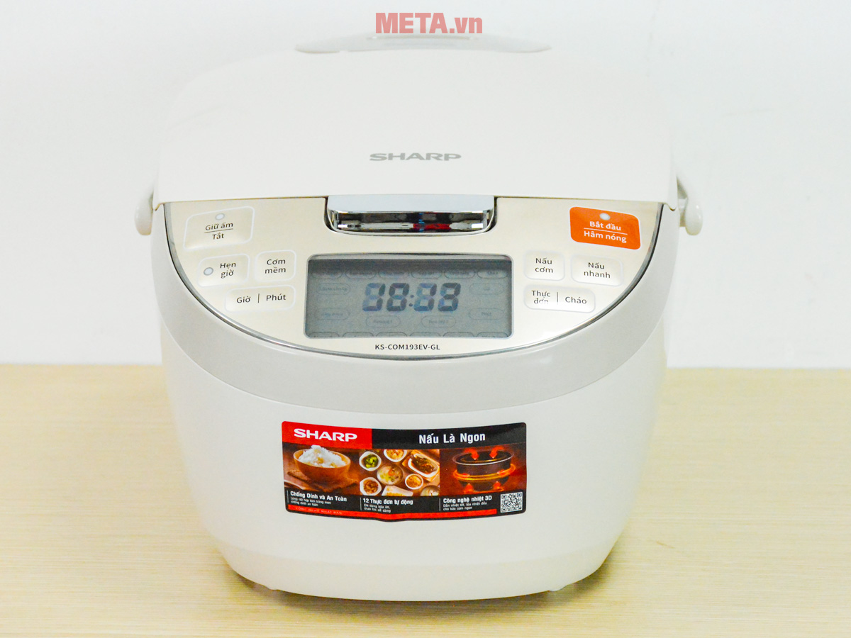 Nồi cơm điện tử Sharp KS-COM193EV-GL dung tích 1.8 lít Sharp KS-COM193EV-GL