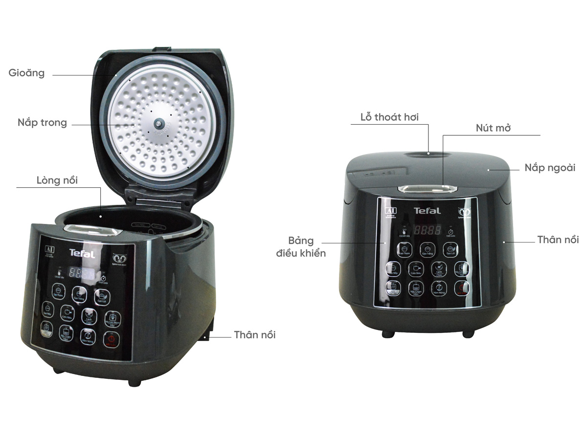 Nồi cơm điện tử Tefal RK736B68