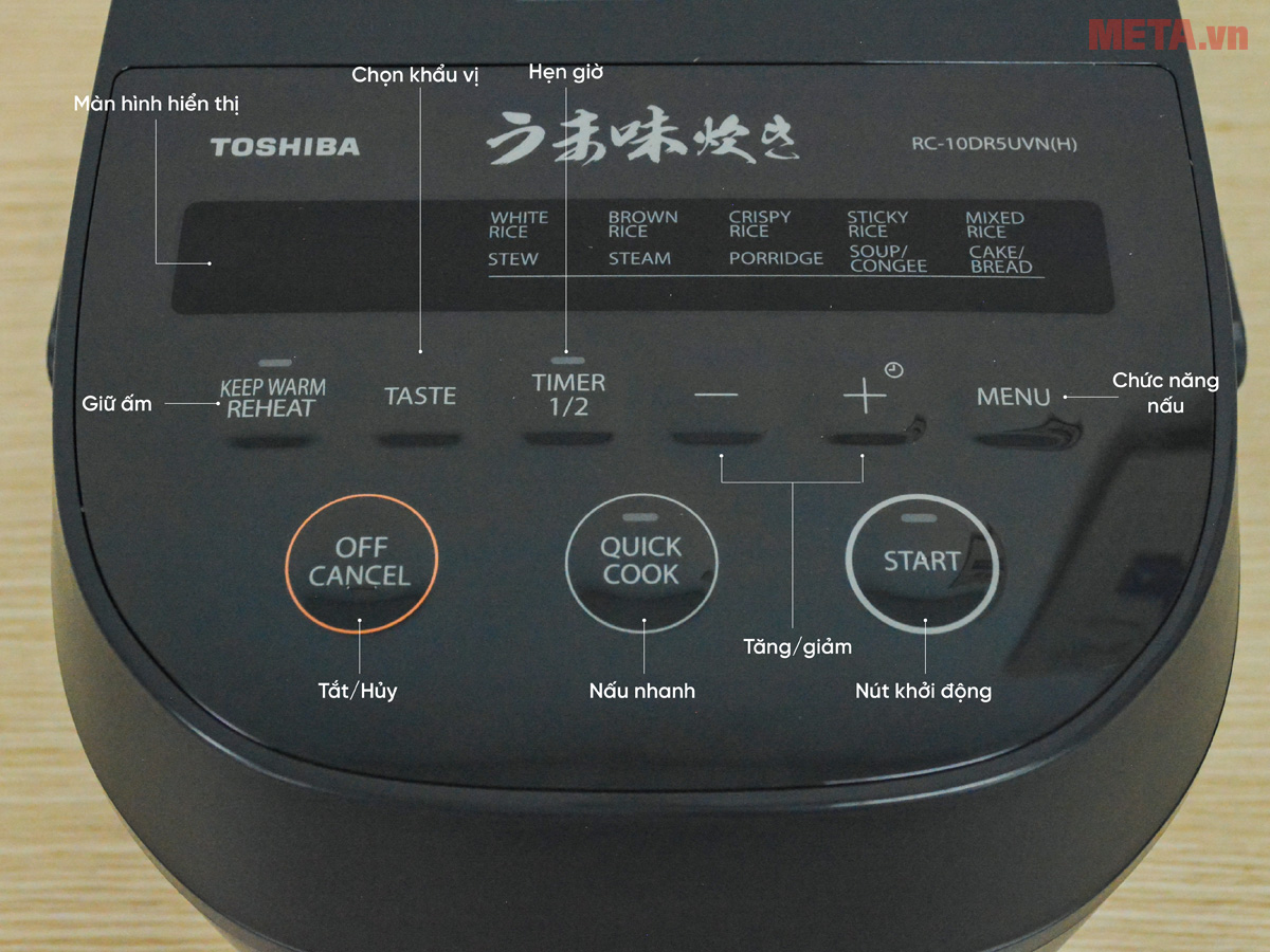 Nồi cơm điện Toshiba RC-10DR5UVN(H)