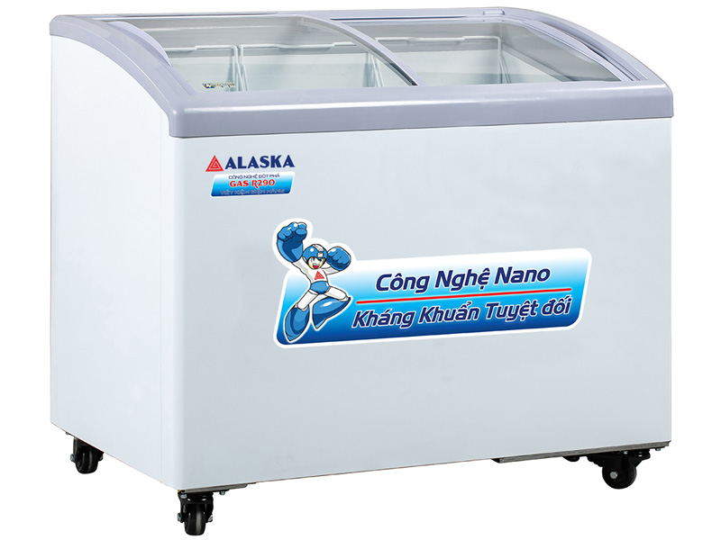 Tủ đông nắp kính cong Alaska KC-210