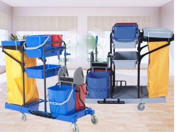 Xe dọn vệ sinh đa năng HT08173-G