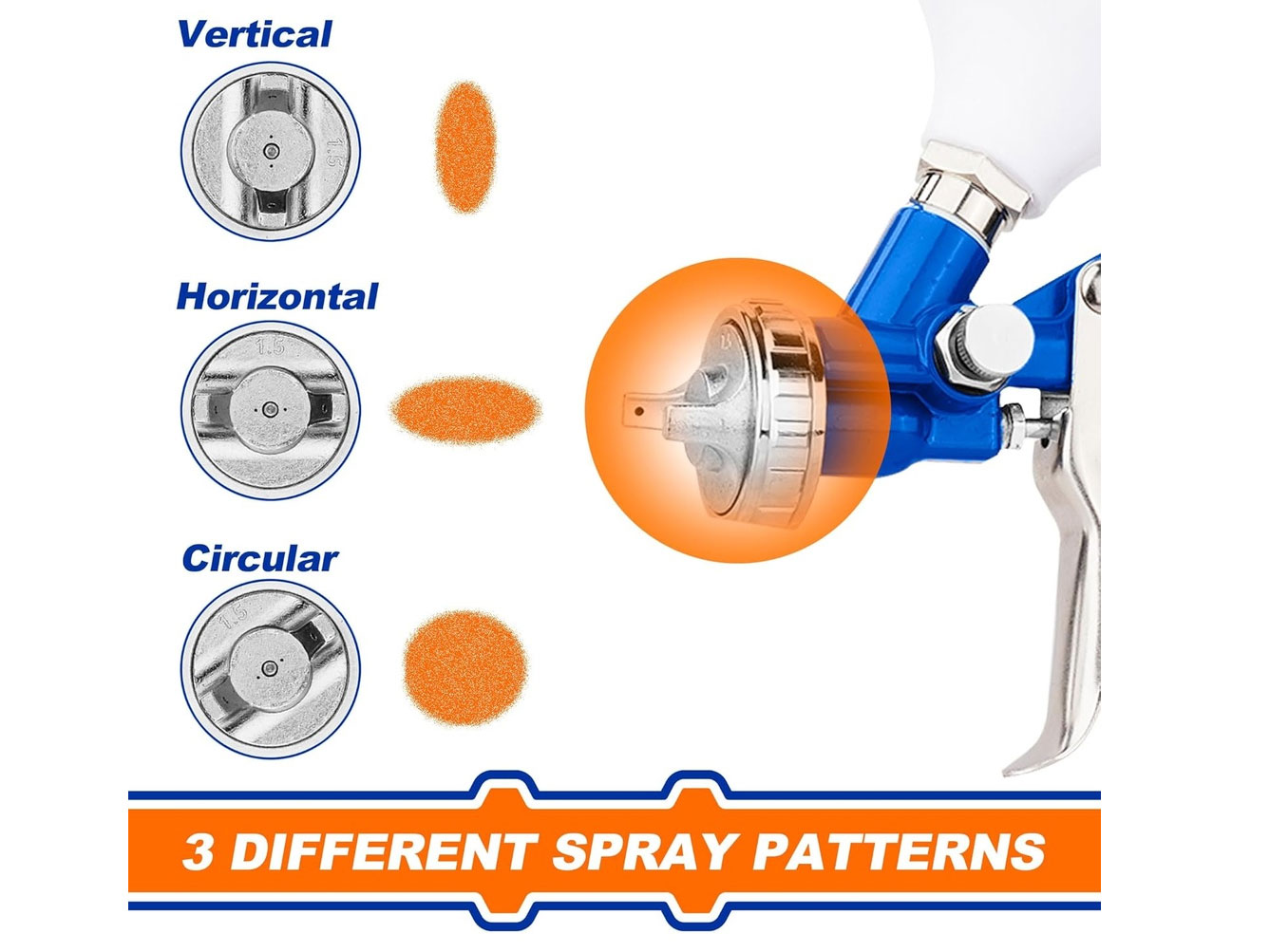 Bình phun sơn dùng khí Wadfow WGA1506 Bình phun sơn dùng khí Wadfow WGA1506