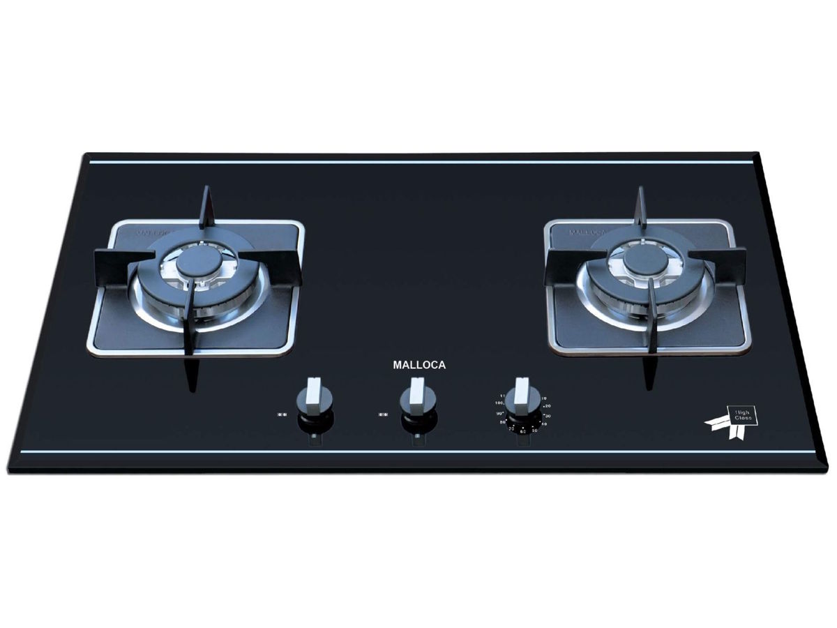 Bếp gas âm 2 vùng nấu Malloca AS 9402B