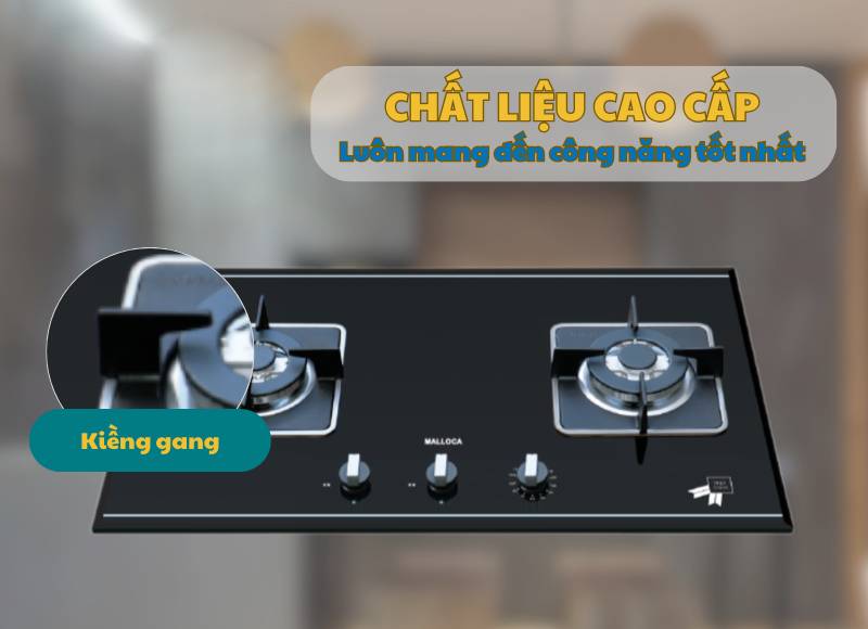 Bếp gas dùng kiềng gang chắc chắc Bếp gas