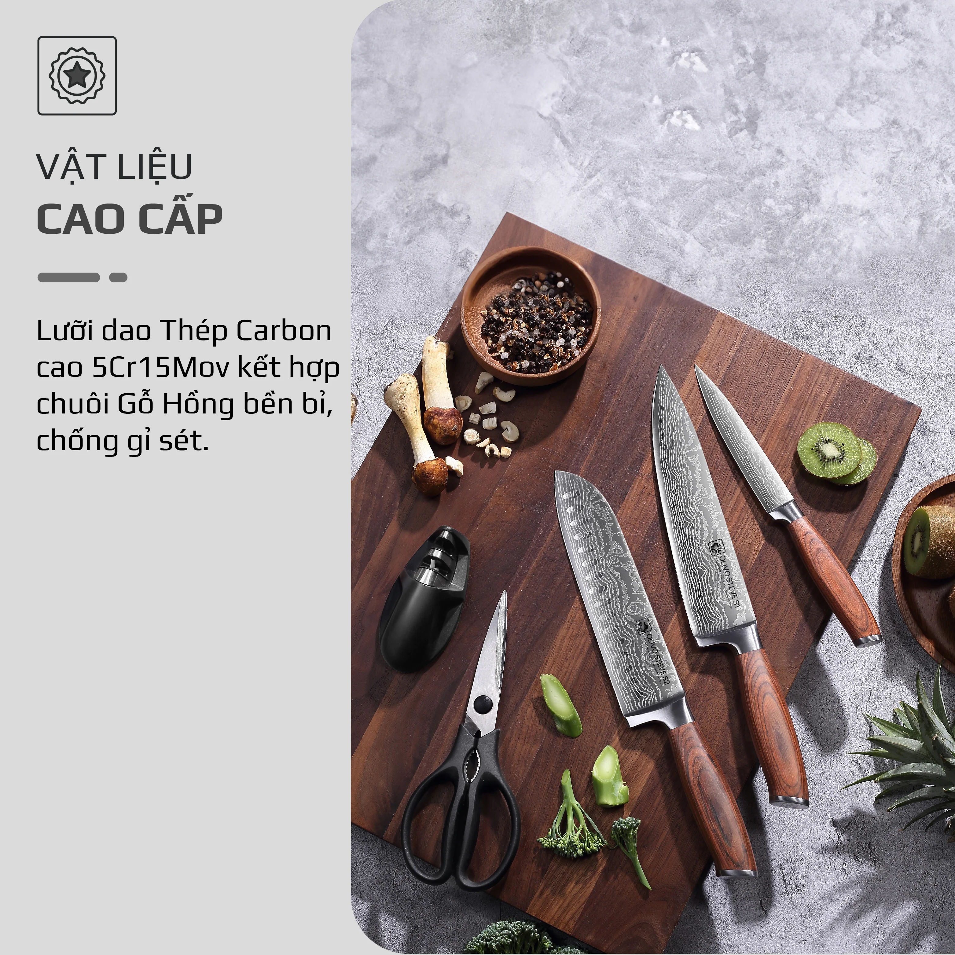 Bộ dao 4 món Olivo Steve