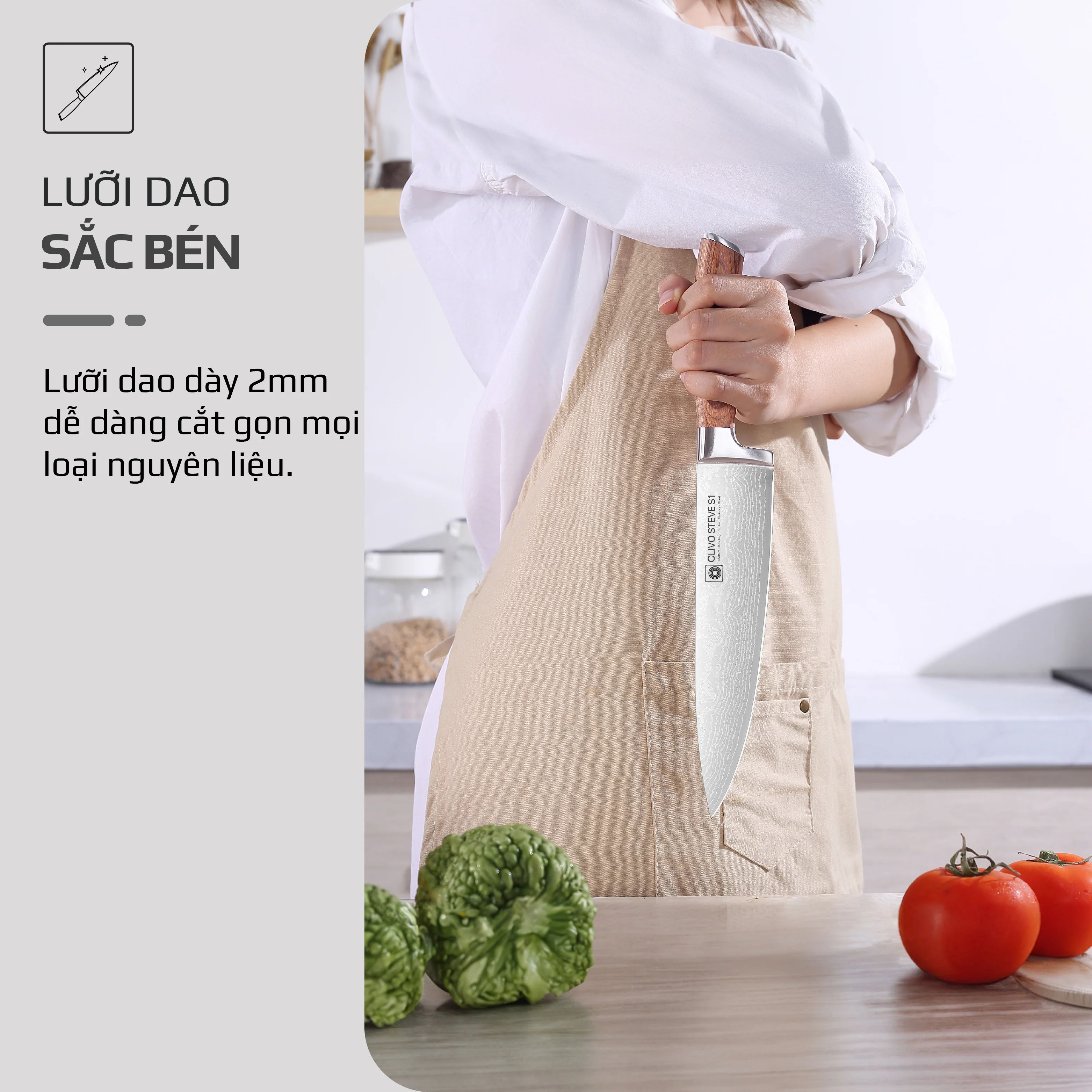 Bộ dao Olivo Steve