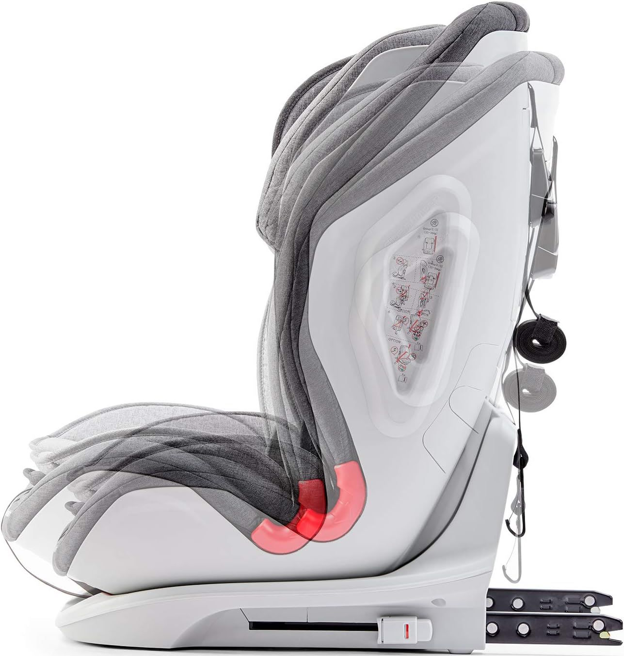 Tựa đầu điều chỉnh 9 vị trí Ghế ngồi ô tô Kinderkraft ONETO3