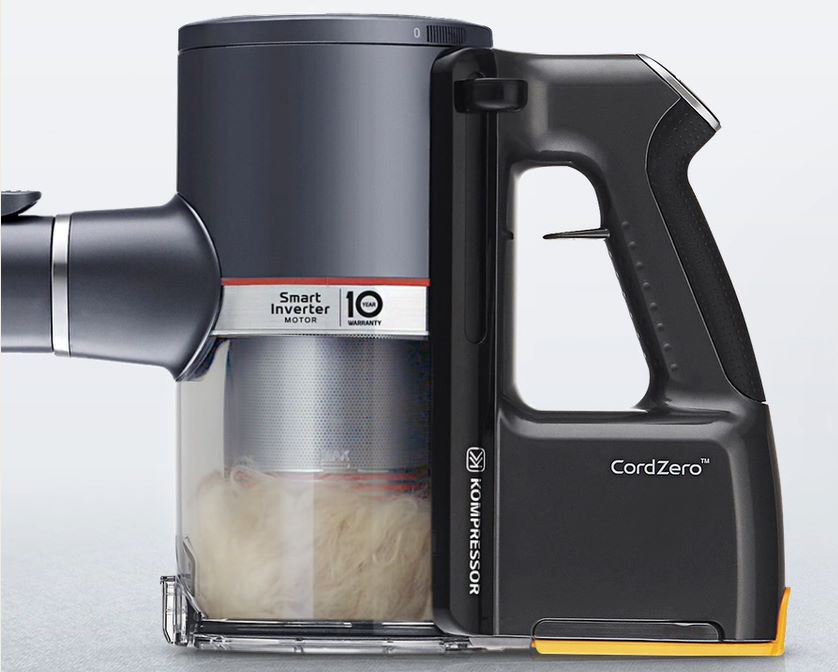 Công nghệ Kompressor – Nén bụi và tóc gọn gàng Máy hút bụi cầm tay LG A9K-MAX