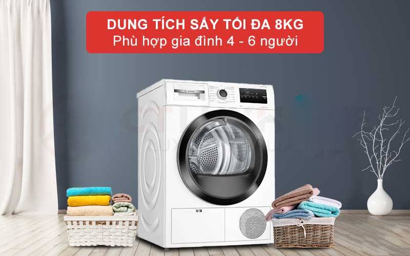 Máy sấy bơm nhiệt Bosch  