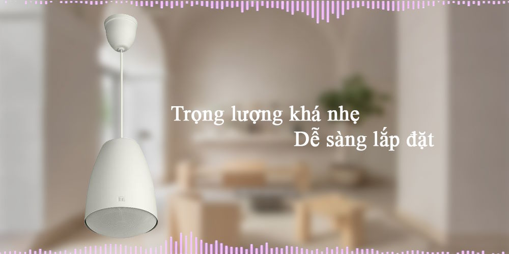 Kích thước nhỏ gọn, dễ bố trí TOA PE-304