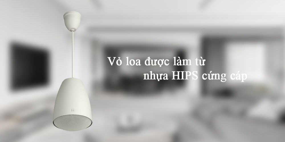 Chất liệu cao cấp Loa treo trần Toa PE-64