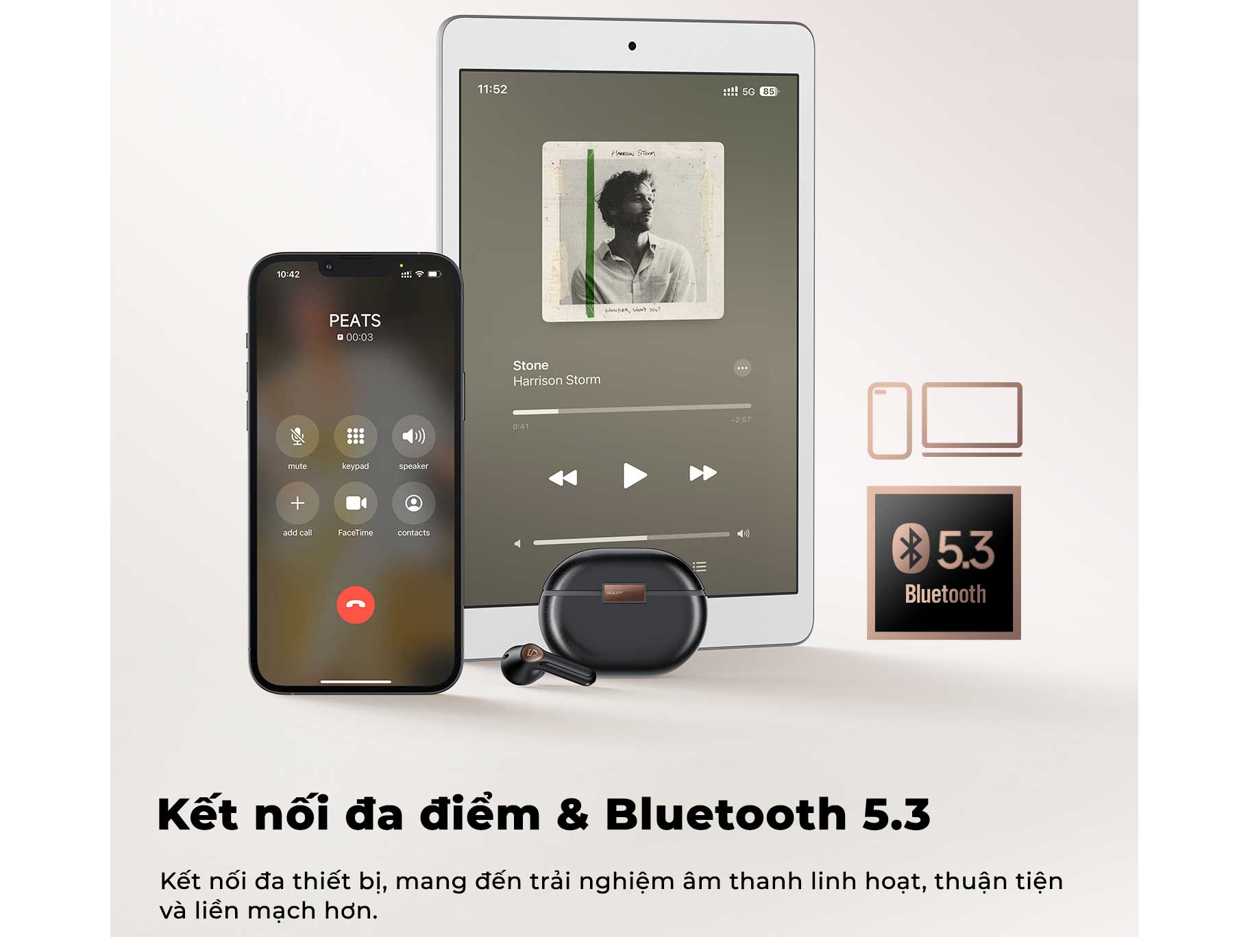 Tai nghe SoundPEATS Air4 Pro