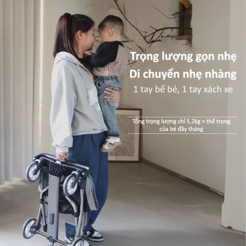 Xe đẩy gấp gọn Kinderkraft KP2