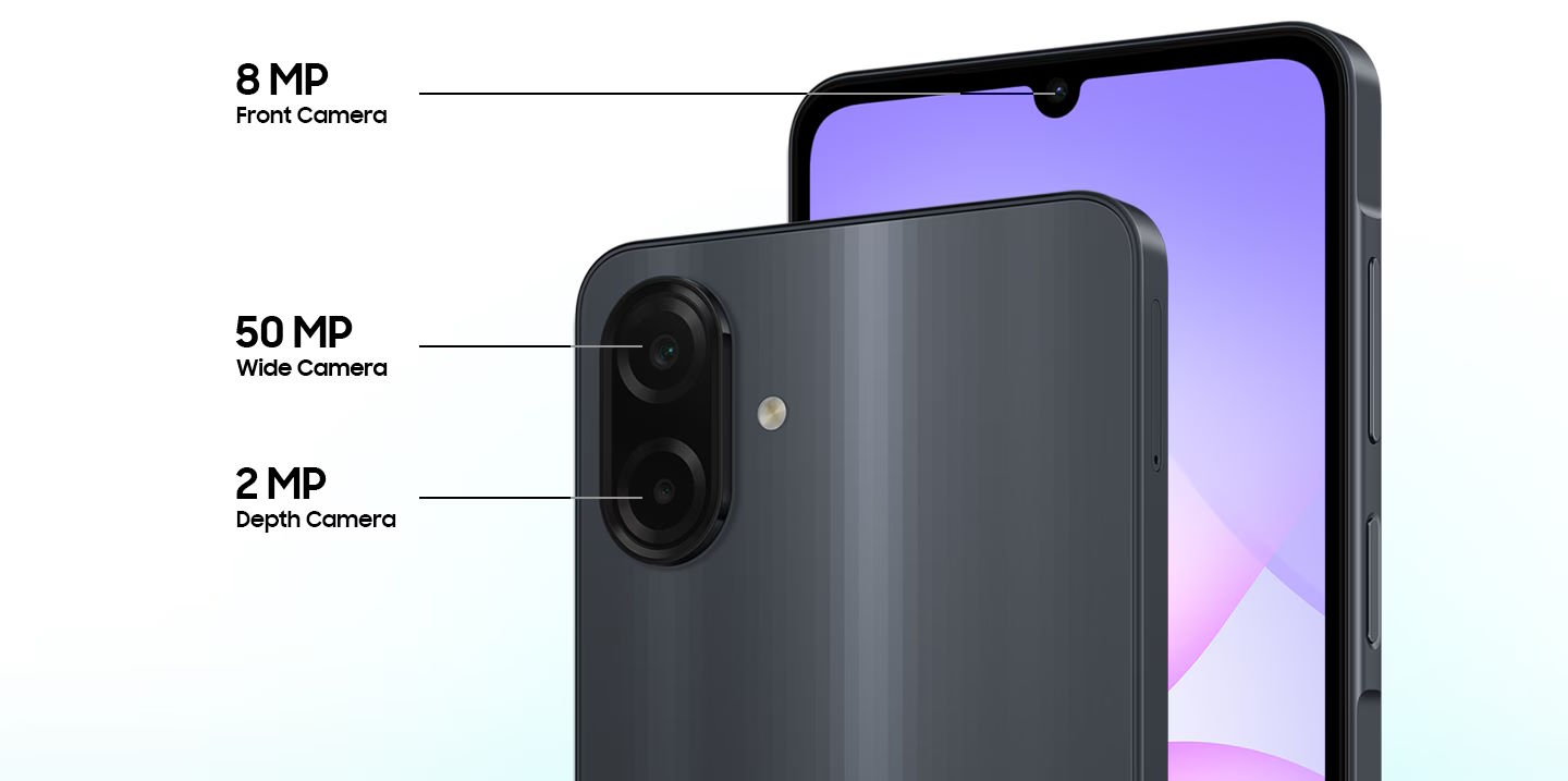 Camera 50MP sắc nét, bắt trọn mọi khoảnh khắc Điện thoại Samsung Galaxy A07 (SM-A075F/DS)