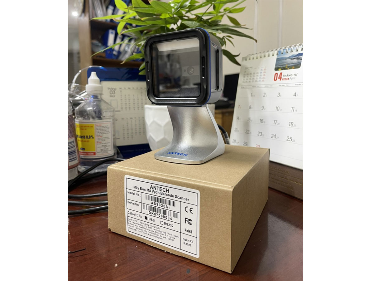 Máy đọc mã vạch 2D đa hướng Antech AS9320AI