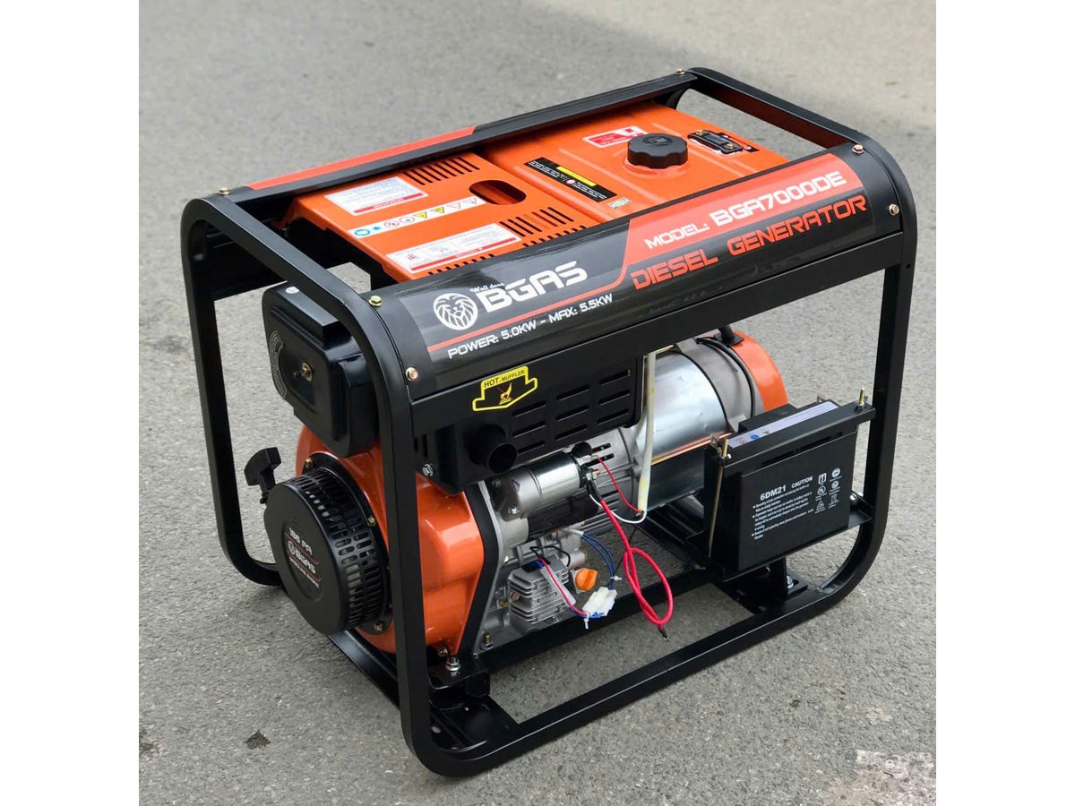 Máy phát điện chạy dầu diesel BGAS BGA7000DE Máy phát điện chạy dầu diesel BGAS BGA7000DE