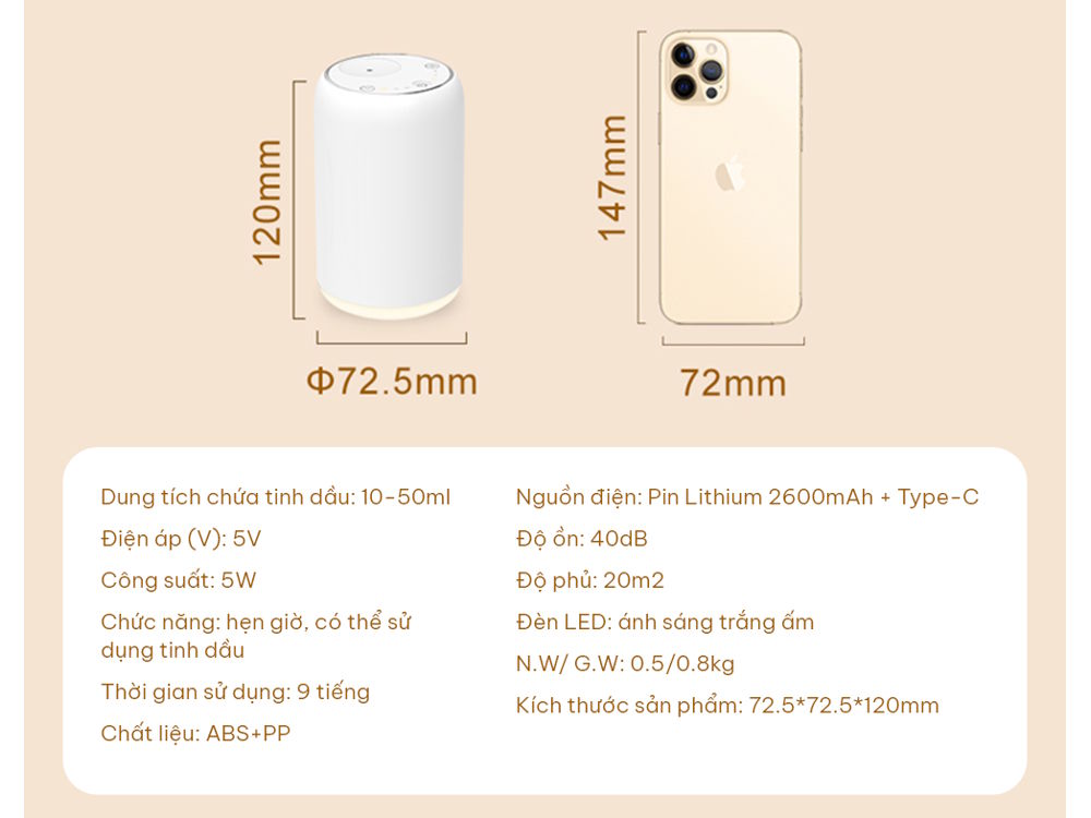 Máy khuếch tán tinh dầu  