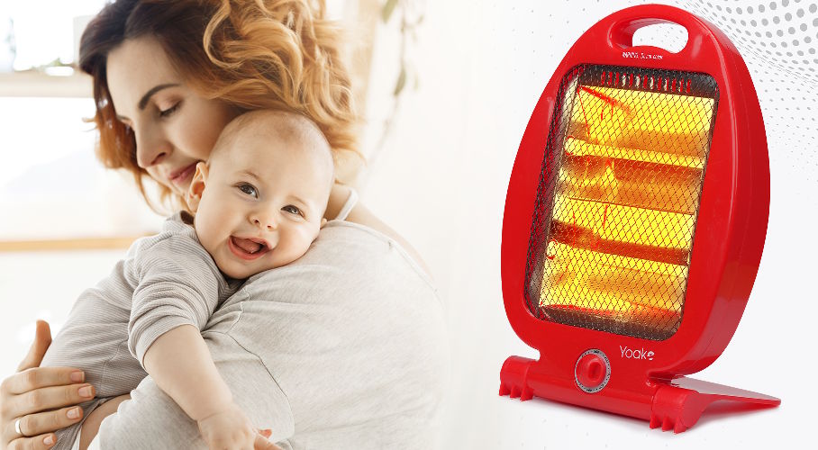 Quạt sưởi điện 2 bóng Yoake YK-HT105