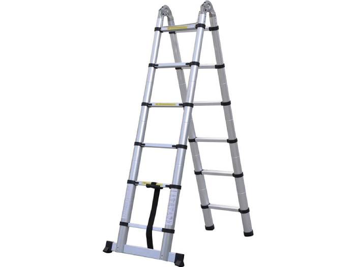 Thang có trọng lượng 14 kg dễ dàng di chuyển và cất giữ Thang có trọng lượng 14 kg dễ dàng di chuyển và cất giữ