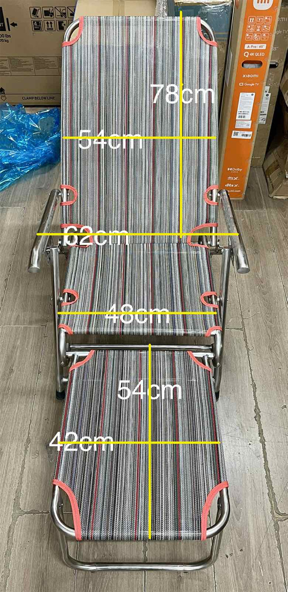 Ghế bố xếp inox Tín Thành Phát GB-01