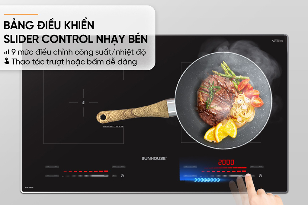 Bếp từ hồng ngoại Sunhouse  