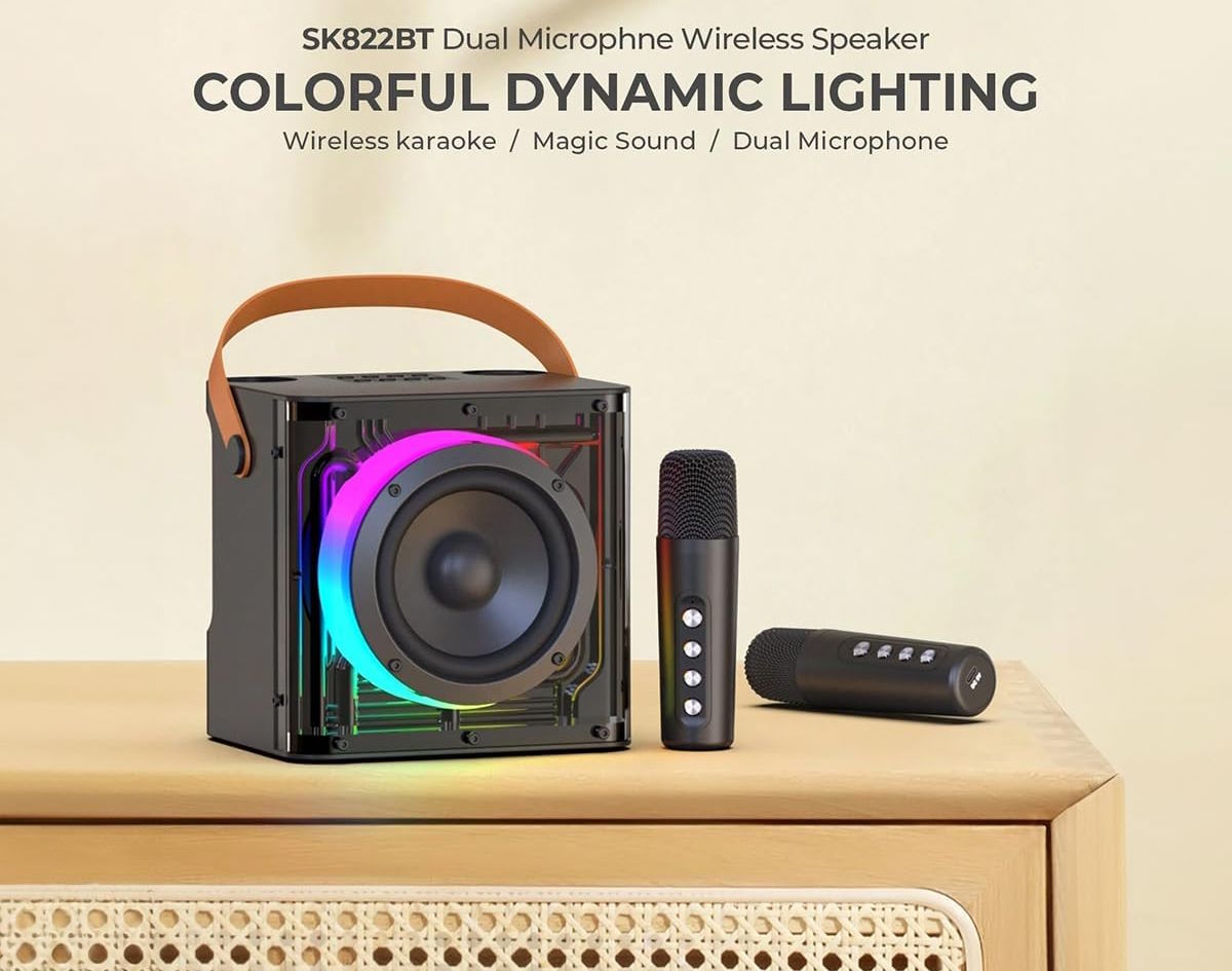 Công suất 15W – Âm thanh mạnh mẽ, chi tiết Loa bluetooth Havit SK822BT kèm mic