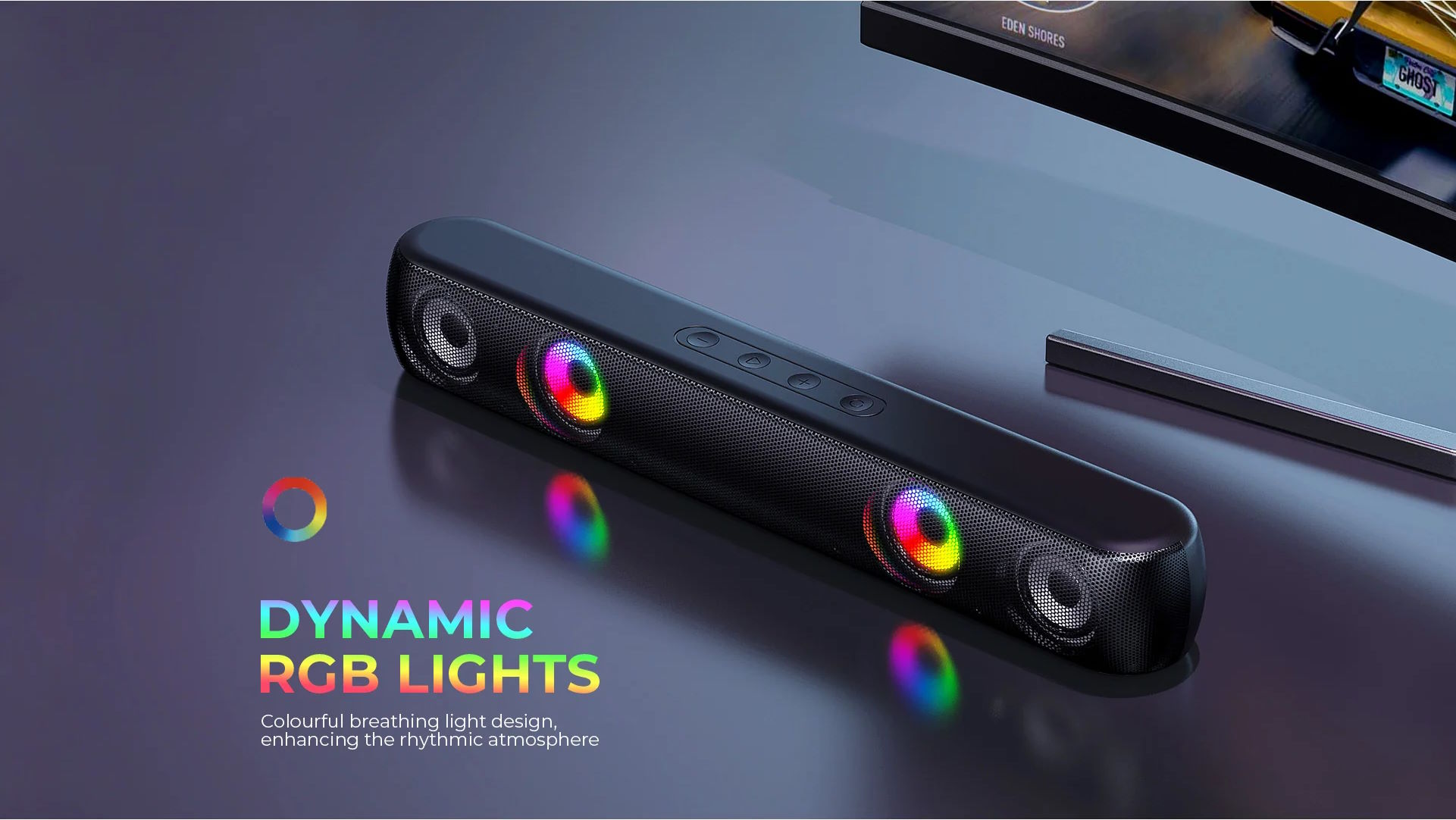 Thiết kế hiện đại, nhỏ gọn và đa sắc màu Loa vi tính Havit SK854BT