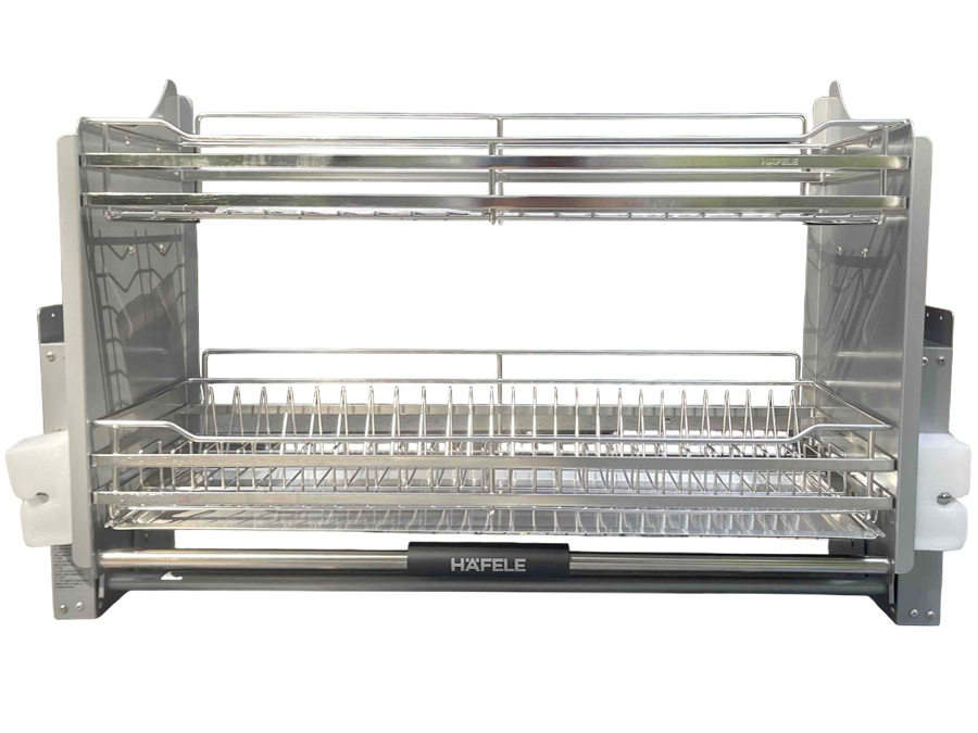 Rổ chén đĩa nâng hạ Hafele Lento tròn 900mm SUS304 (504.76.013)