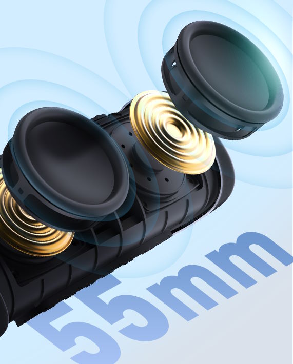 Công nghệ JumboBass – Âm trầm sâu lắng, mạnh mẽ Loa Earfun