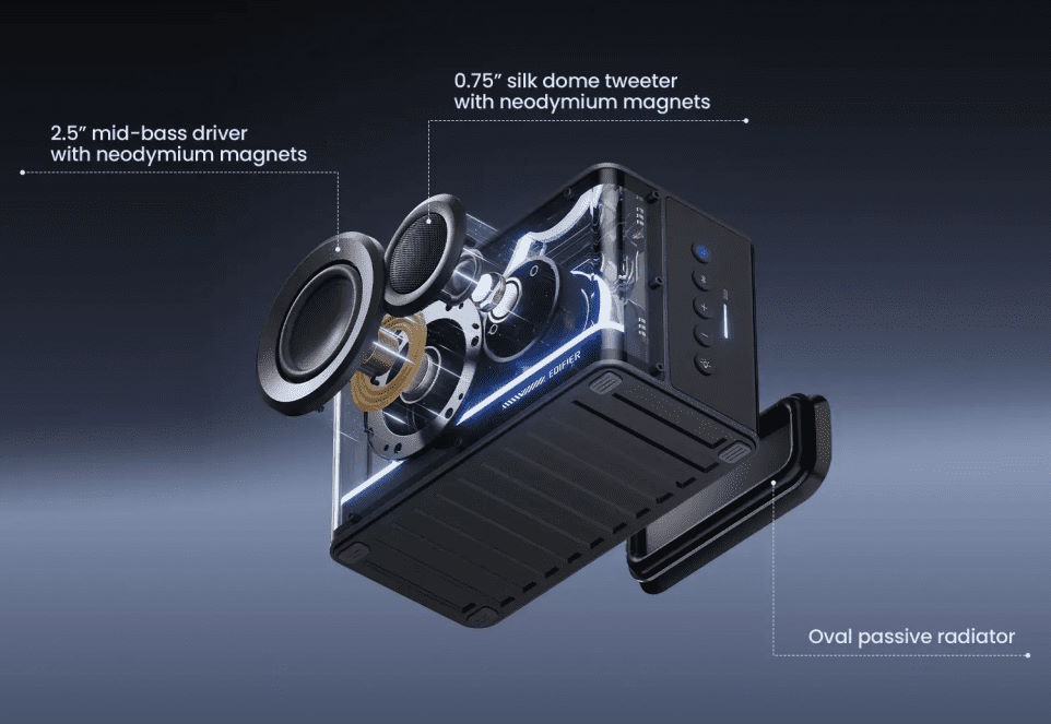 Âm thanh Hi-Res sống động, chi tiết Loa máy tính Bluetooth Edifier QD25