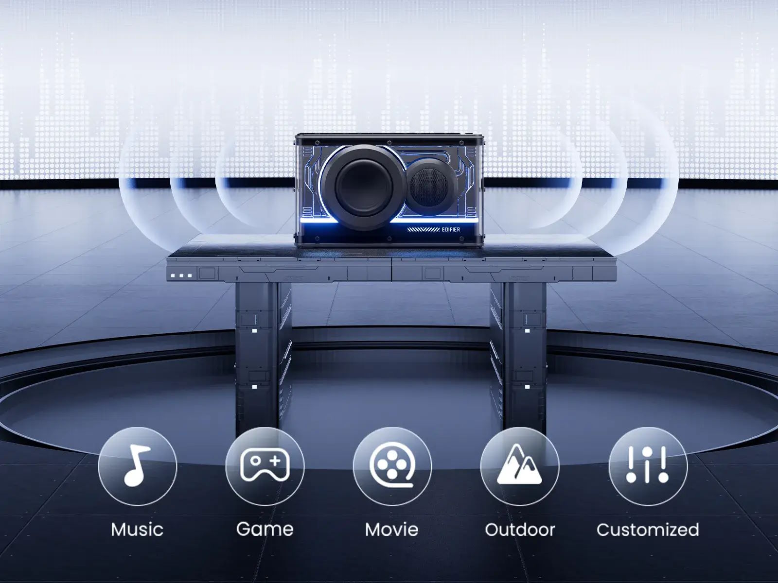 Chế độ âm thanh linh hoạt, tùy chỉnh dễ dàng Edifier QD25