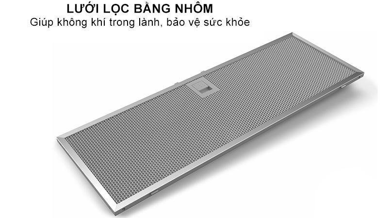 Lưới lọc nhôm nhiều lớp – Dễ tháo rời và vệ sinh Máy hút mùi âm trần Bosch