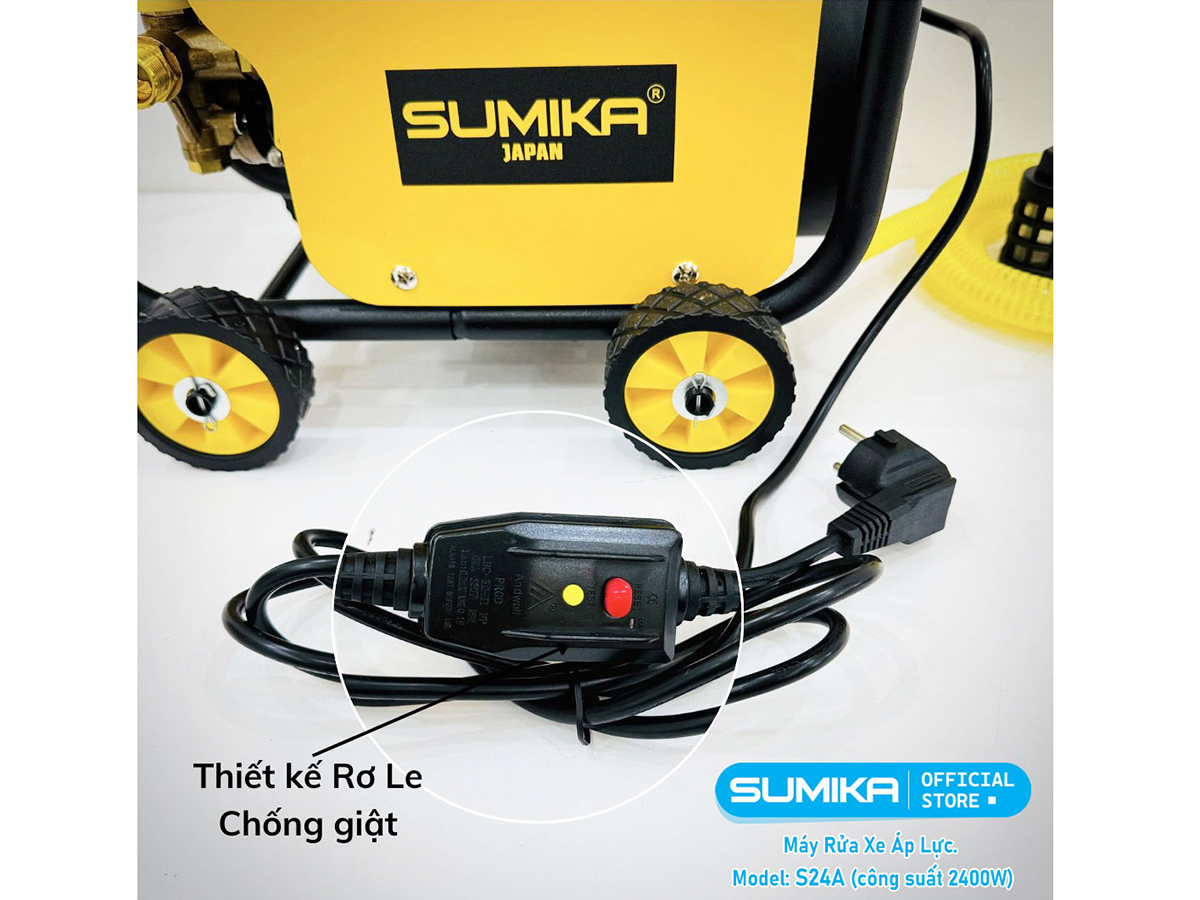 Sumika S24A trang bị rơ le chống giật Sumika S24A