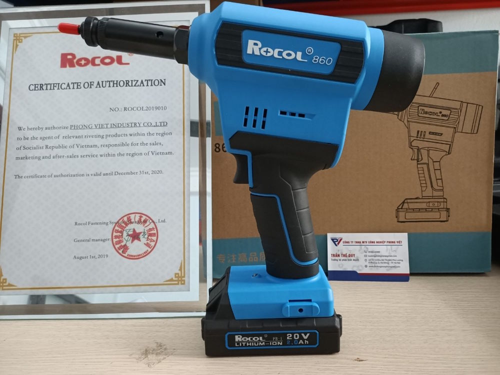 Súng rút ốc tán dùng pin Rocol RL860
